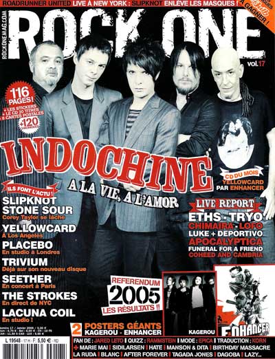 rock one - indochine a la vie , a l amor